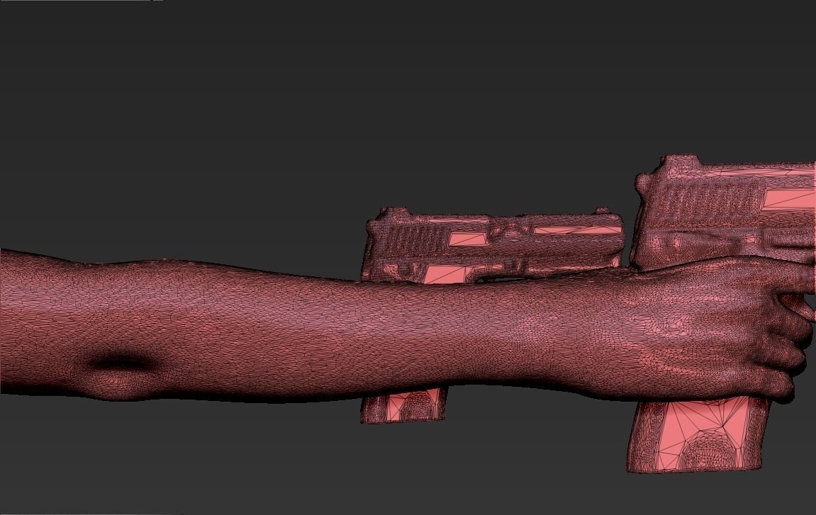 Lara Croft Tomb Raider Jolie ready for full color 3D printing 3D print model_71