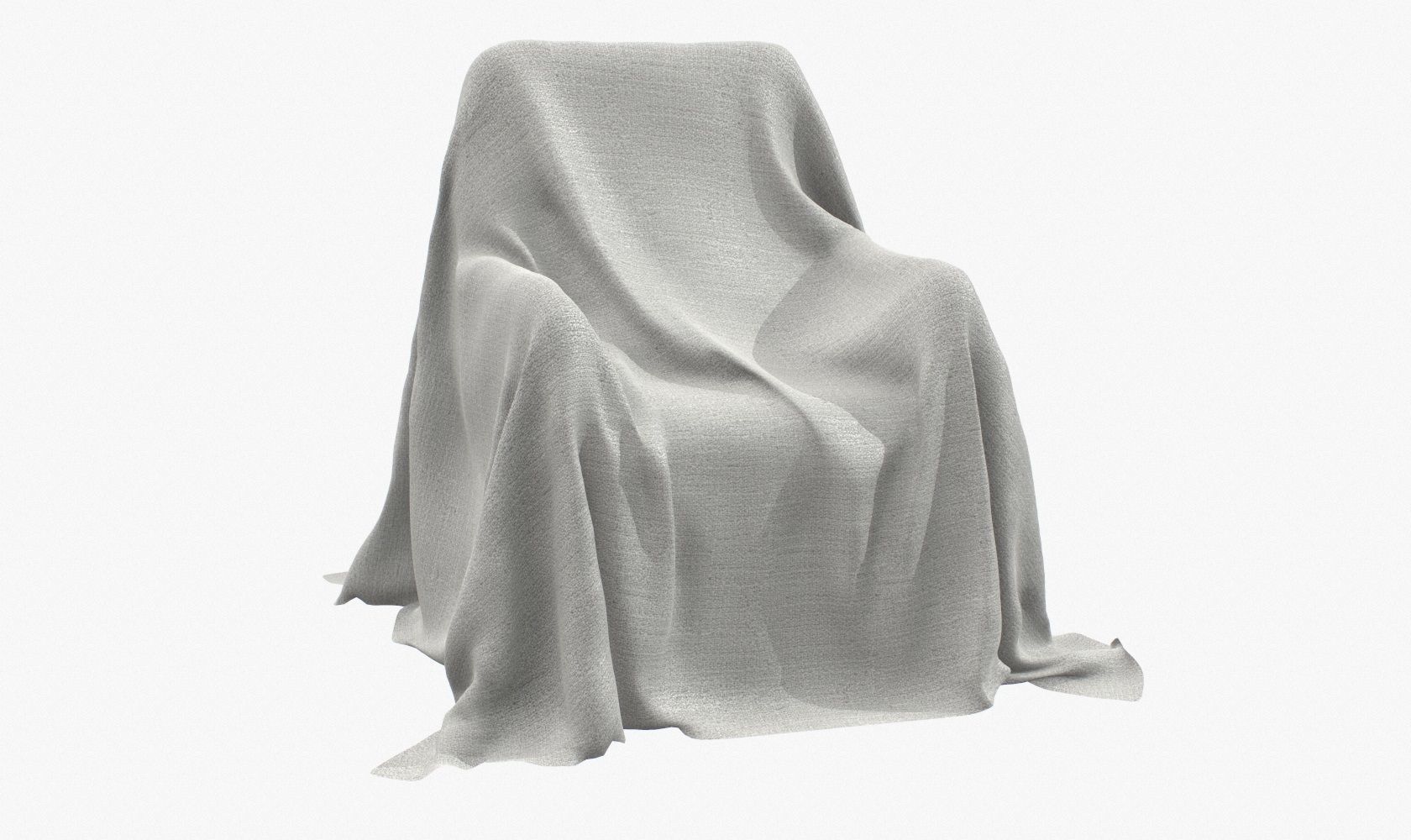 Fabric Cover V1 Low-poly 3D model_10