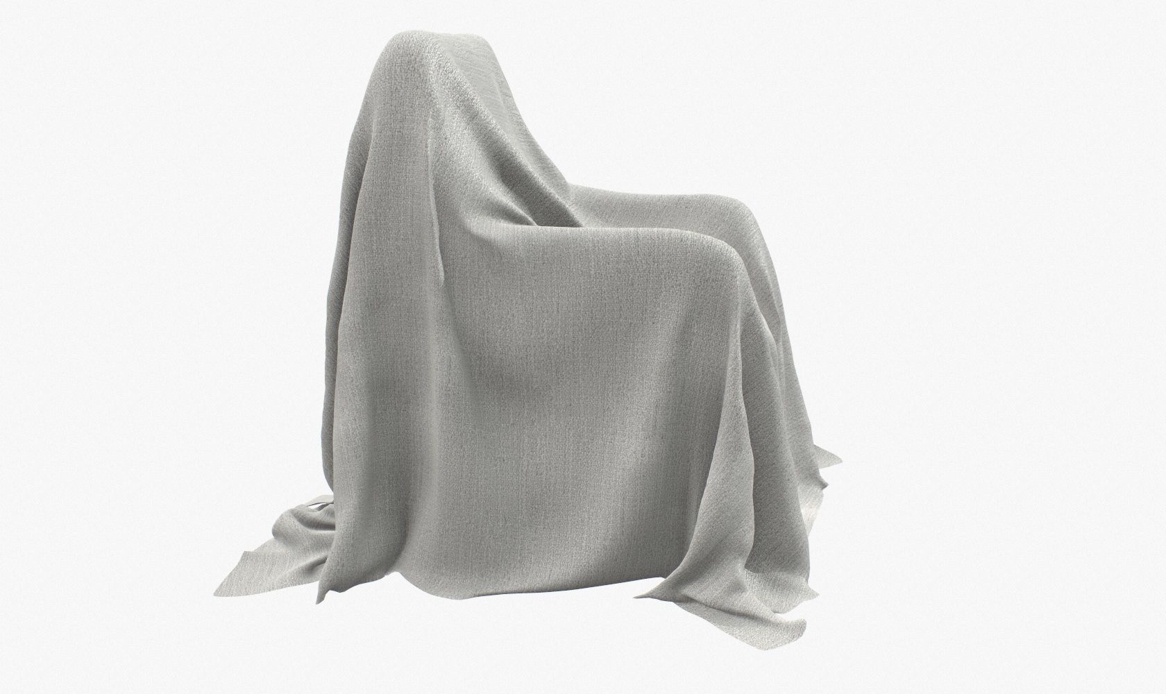 Fabric Cover V1 Low-poly 3D model_3