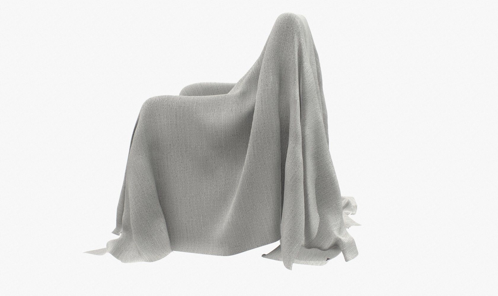 Fabric Cover V1 Low-poly 3D model_7