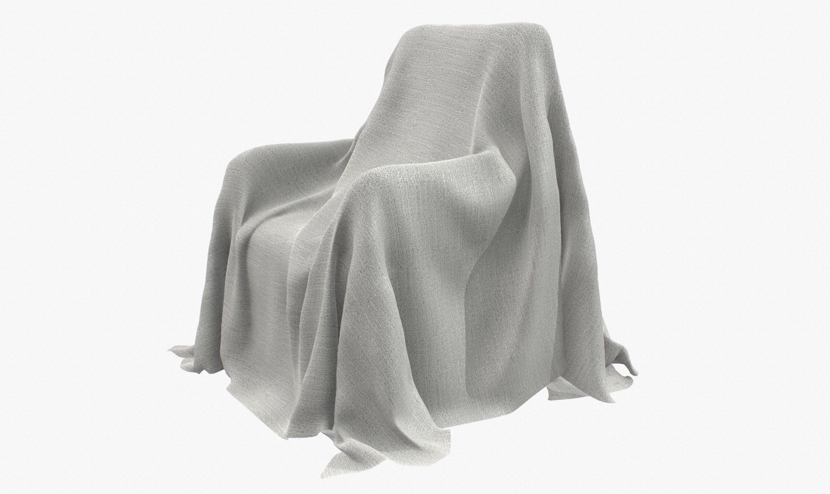 Fabric Cover V1 Low-poly 3D model_8