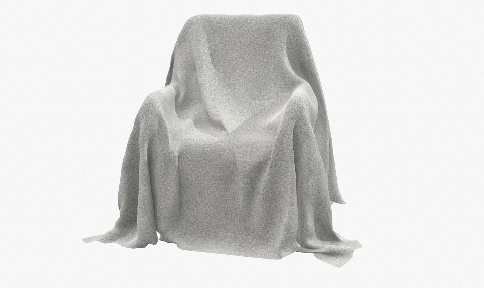 Fabric Cover V1 Low-poly 3D model_9