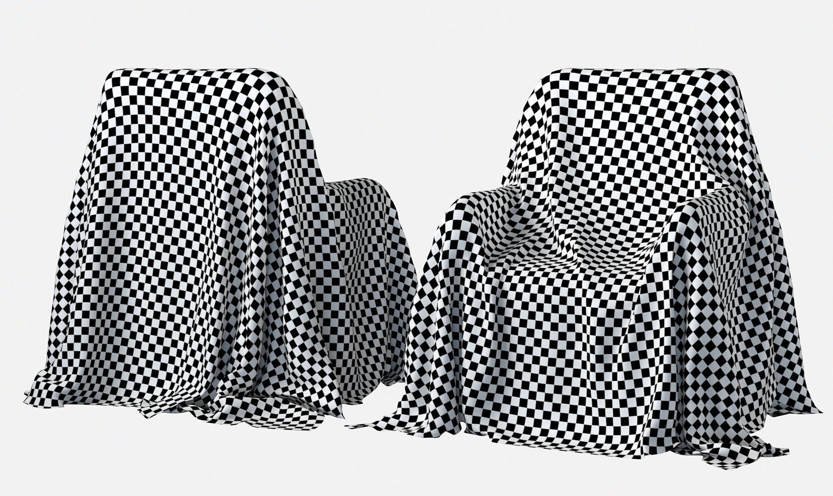 Fabric Cover V1 Low-poly 3D model_12