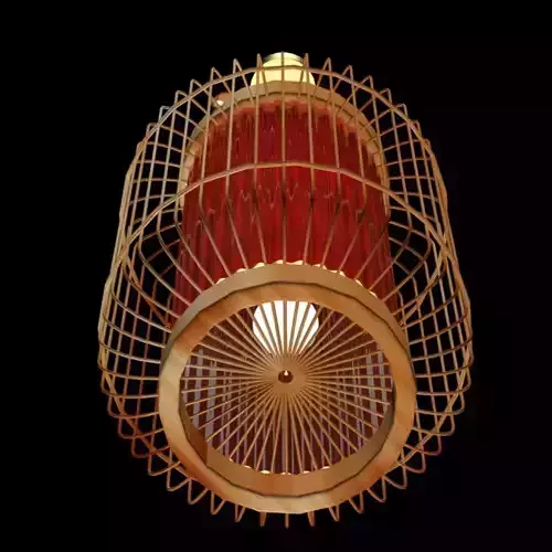 Chinese red cage lantern
