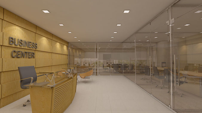 3D Office Model business center interior design 3D model
