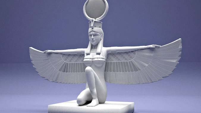 Egyptian Isis With Wings 3D print model