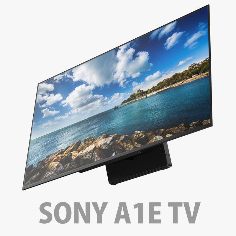 E3D - Sony TV A1E OLED 4K model 3D model_1