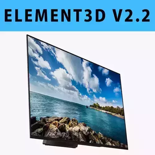 E3D - Sony TV A1E OLED 4K model 3D model
