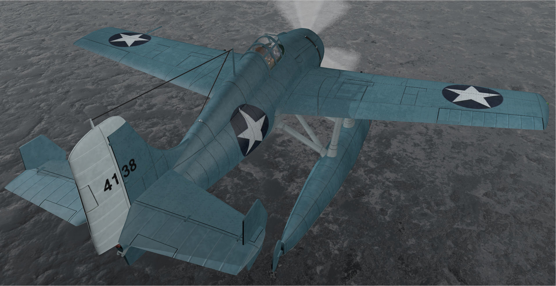 Grumman F4F-3S Wildcatfish 3D model_9
