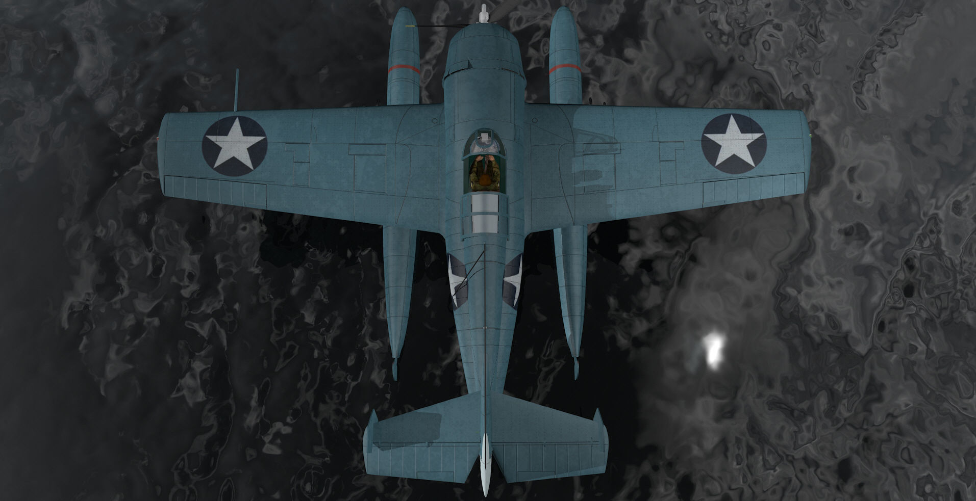 Grumman F4F-3S Wildcatfish 3D model_5