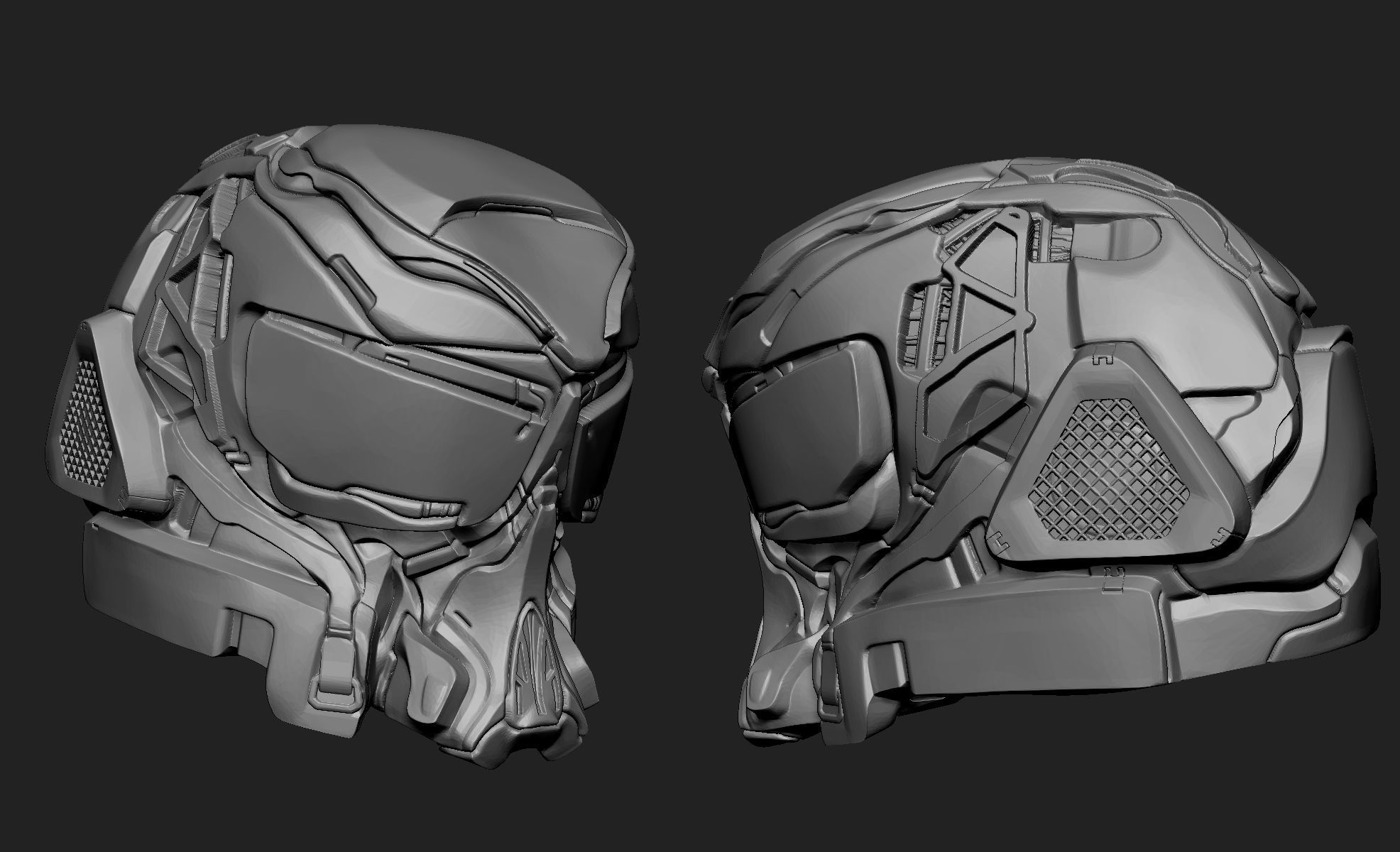 Sci-Fi Armor 4 Sculpt 3D model_6