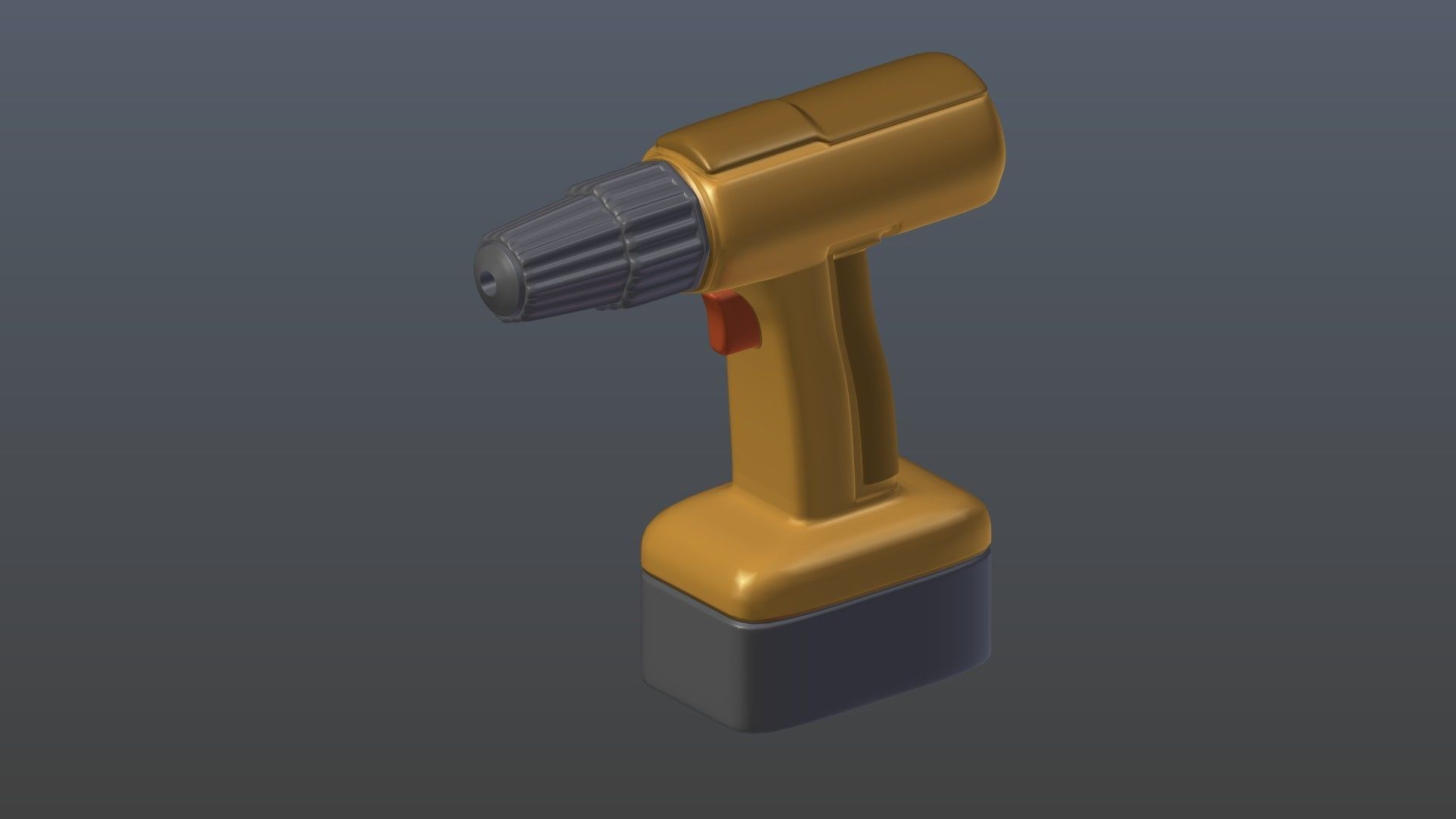 Power Drill 3D model_1