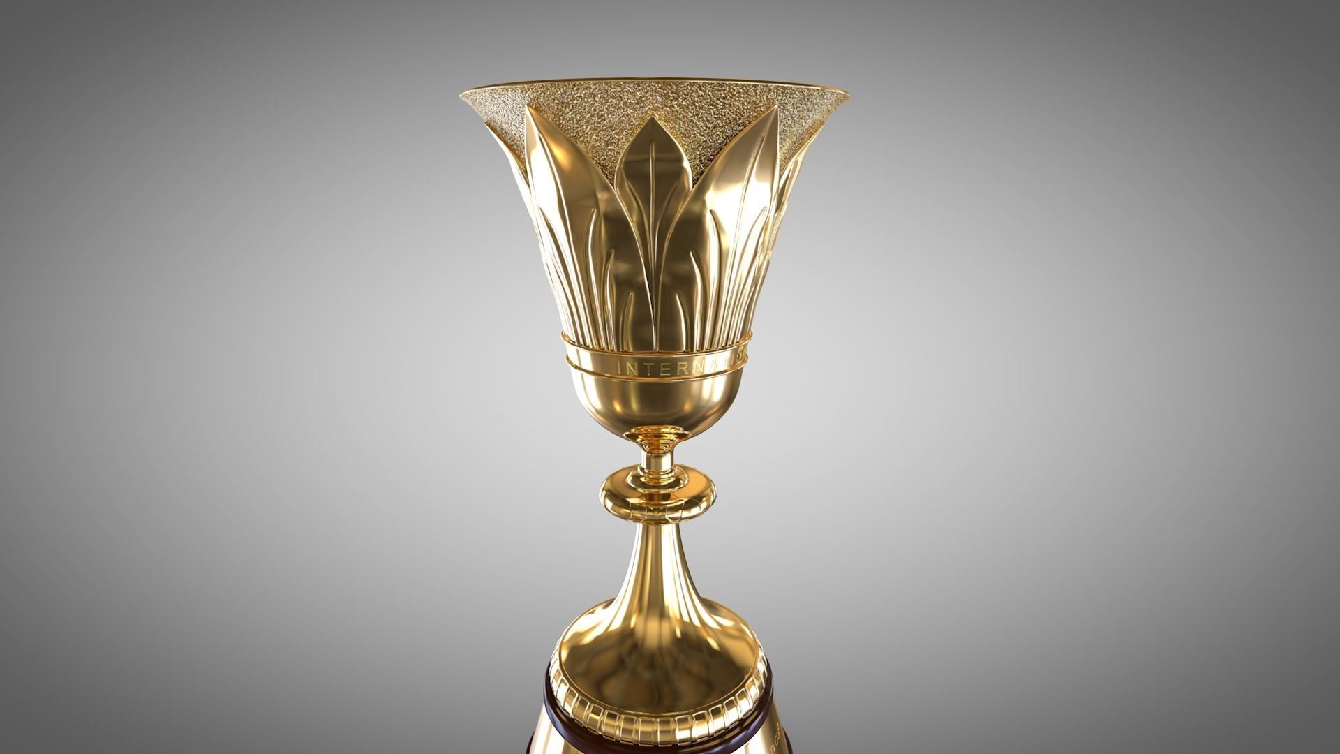 FIBA Basketball World Cup Trophy Low-poly 3D model_1