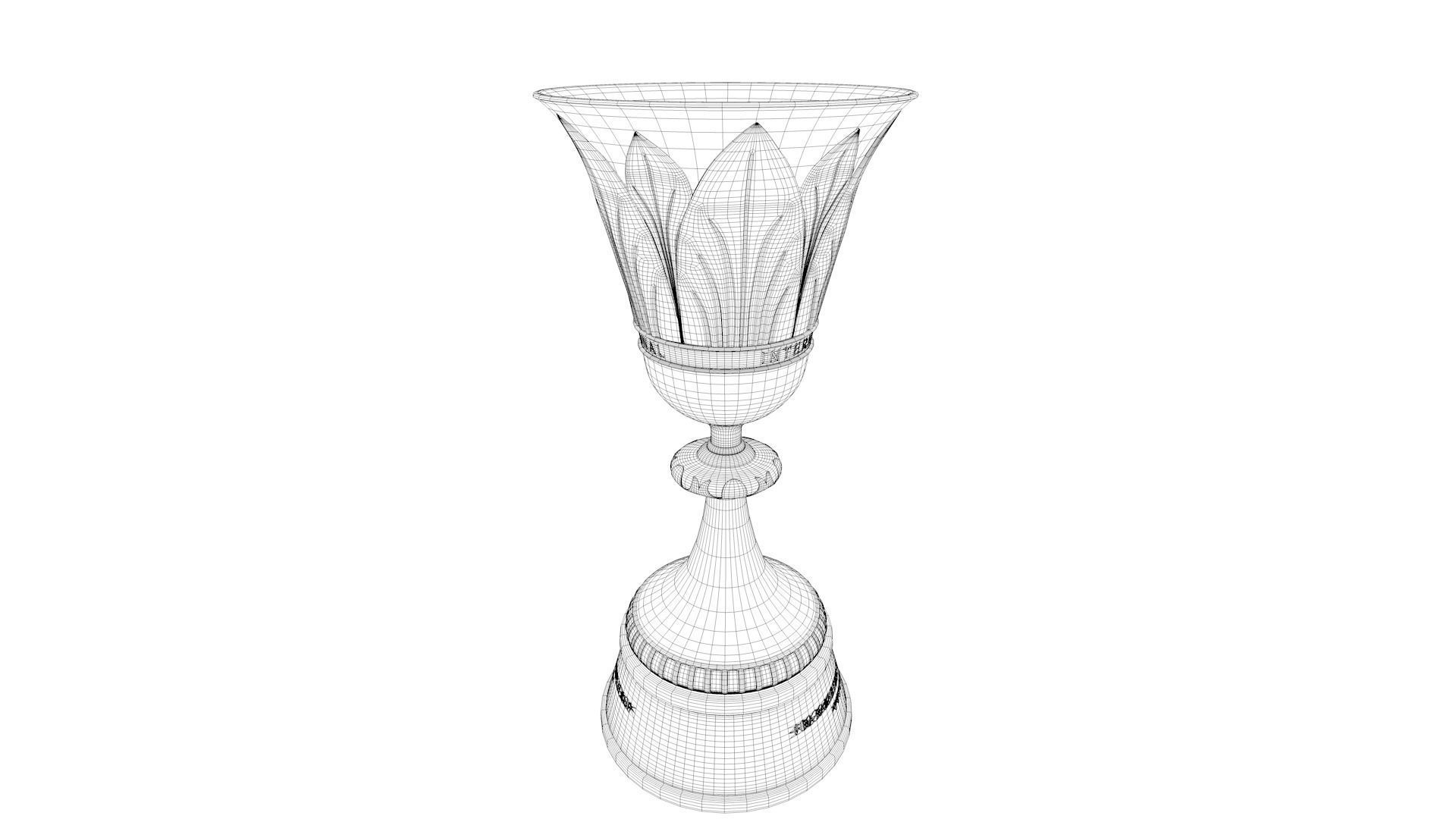 FIBA Basketball World Cup Trophy Low-poly 3D model_5