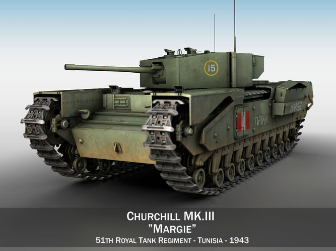 Churchill MK III - Margie 3D model