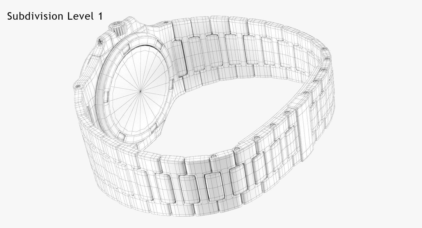 Patek Nautilus 3D model_7