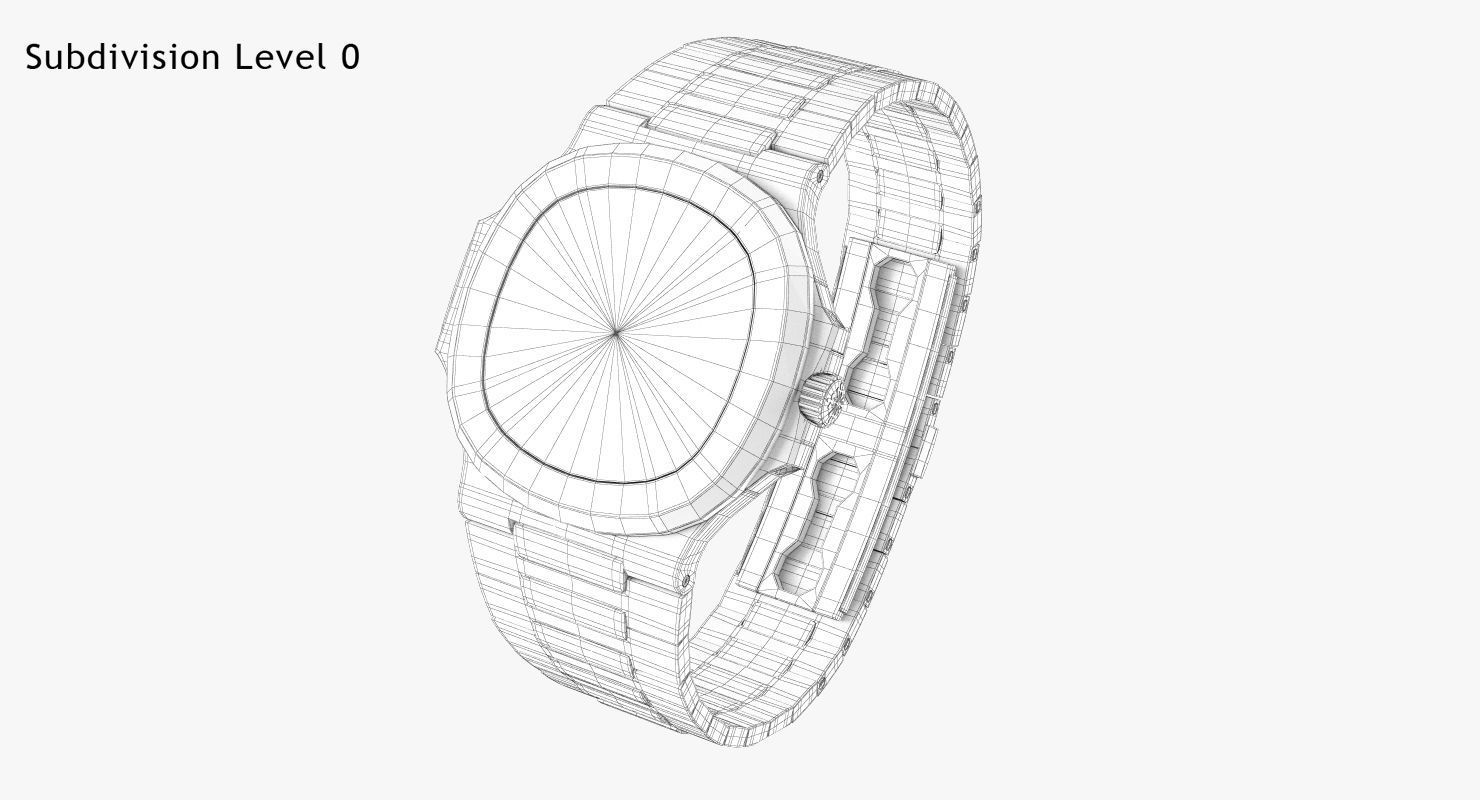 Patek Nautilus 3D model_9