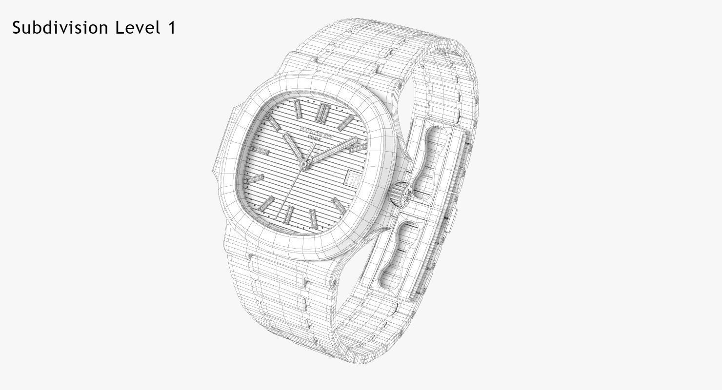 Patek Nautilus 3D model_11
