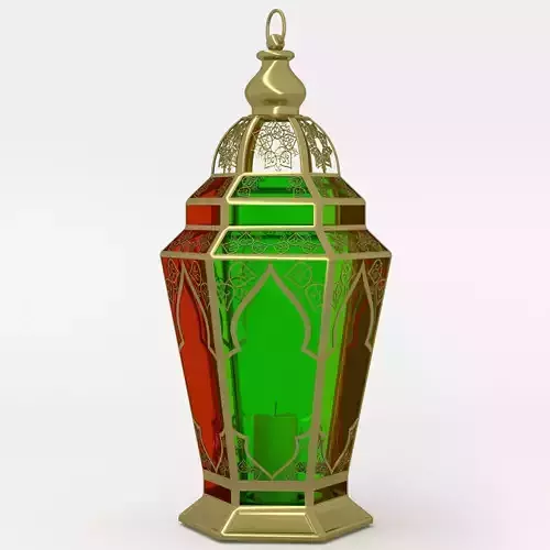 Arabic lamp fanoos tricolor