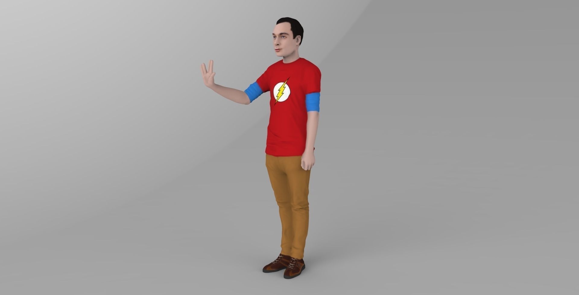 Famous TV Characters ready for full color 3D printing v1 3D print model_32