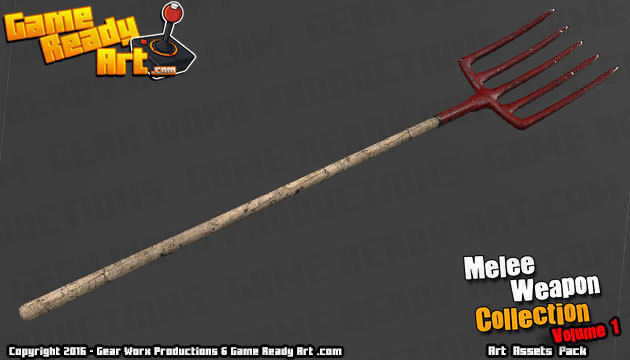Melee Weapon Collection Low-poly 3D model_20