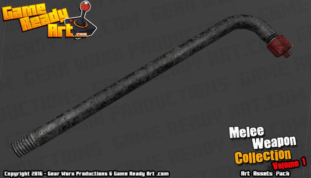 Melee Weapon Collection Low-poly 3D model_18