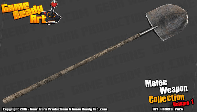 Melee Weapon Collection Low-poly 3D model_24