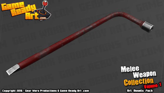 Melee Weapon Collection Low-poly 3D model_25