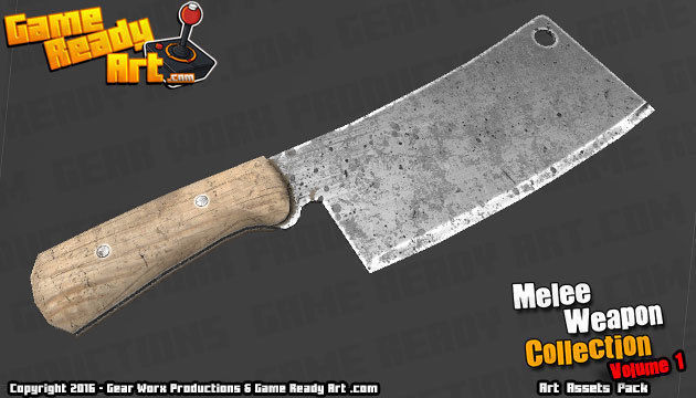 Melee Weapon Collection Low-poly 3D model_17