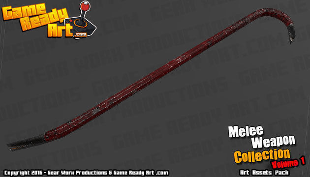Melee Weapon Collection Low-poly 3D model_27