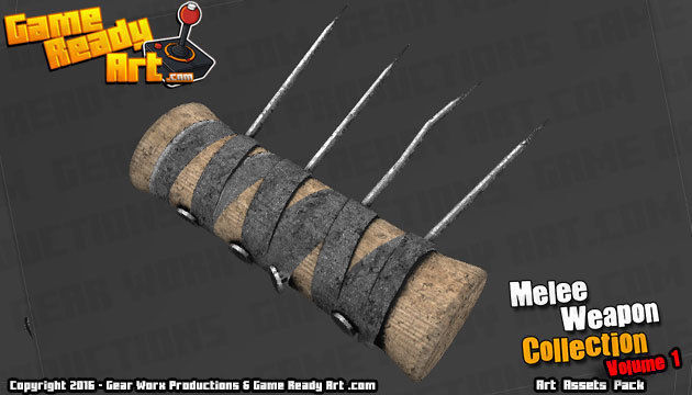 Melee Weapon Collection Low-poly 3D model_14