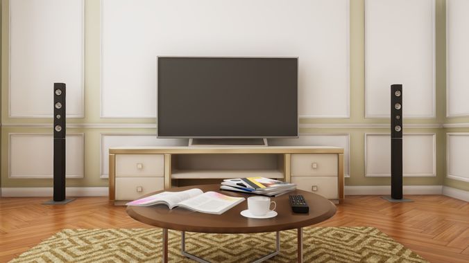 HQ Modern Classic Interior Low-poly 3D model 5