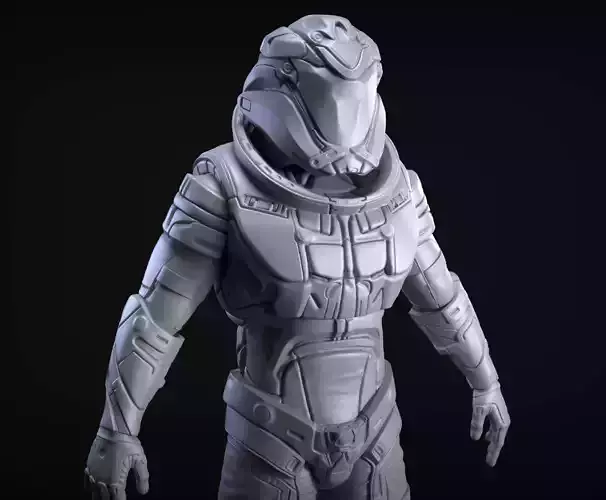 Sci-Fi Armor 7 Sculpt 3D model