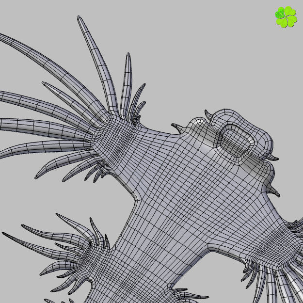 Glaucus atlanticus low poly Low-poly 3D model_23