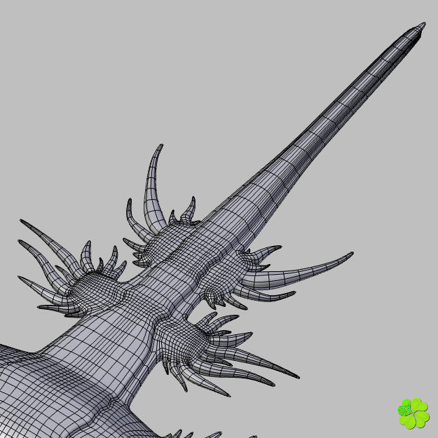 Glaucus atlanticus low poly Low-poly 3D model_21