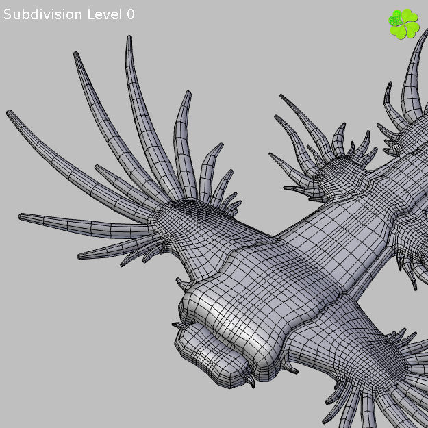 Glaucus atlanticus low poly Low-poly 3D model_20