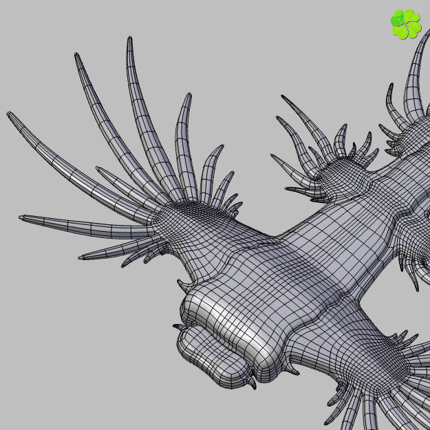 Glaucus atlanticus low poly Low-poly 3D model_19