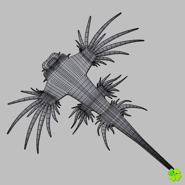 Glaucus atlanticus low poly Low-poly 3D model_17