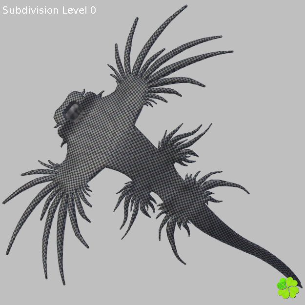 Glaucus atlanticus low poly Low-poly 3D model_29