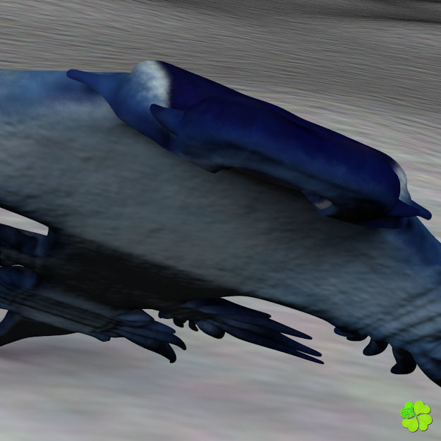 Glaucus atlanticus low poly Low-poly 3D model_14