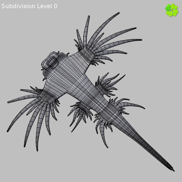 Glaucus atlanticus low poly Low-poly 3D model_18