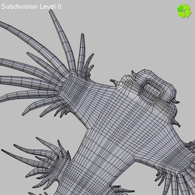 Glaucus atlanticus low poly Low-poly 3D model_24