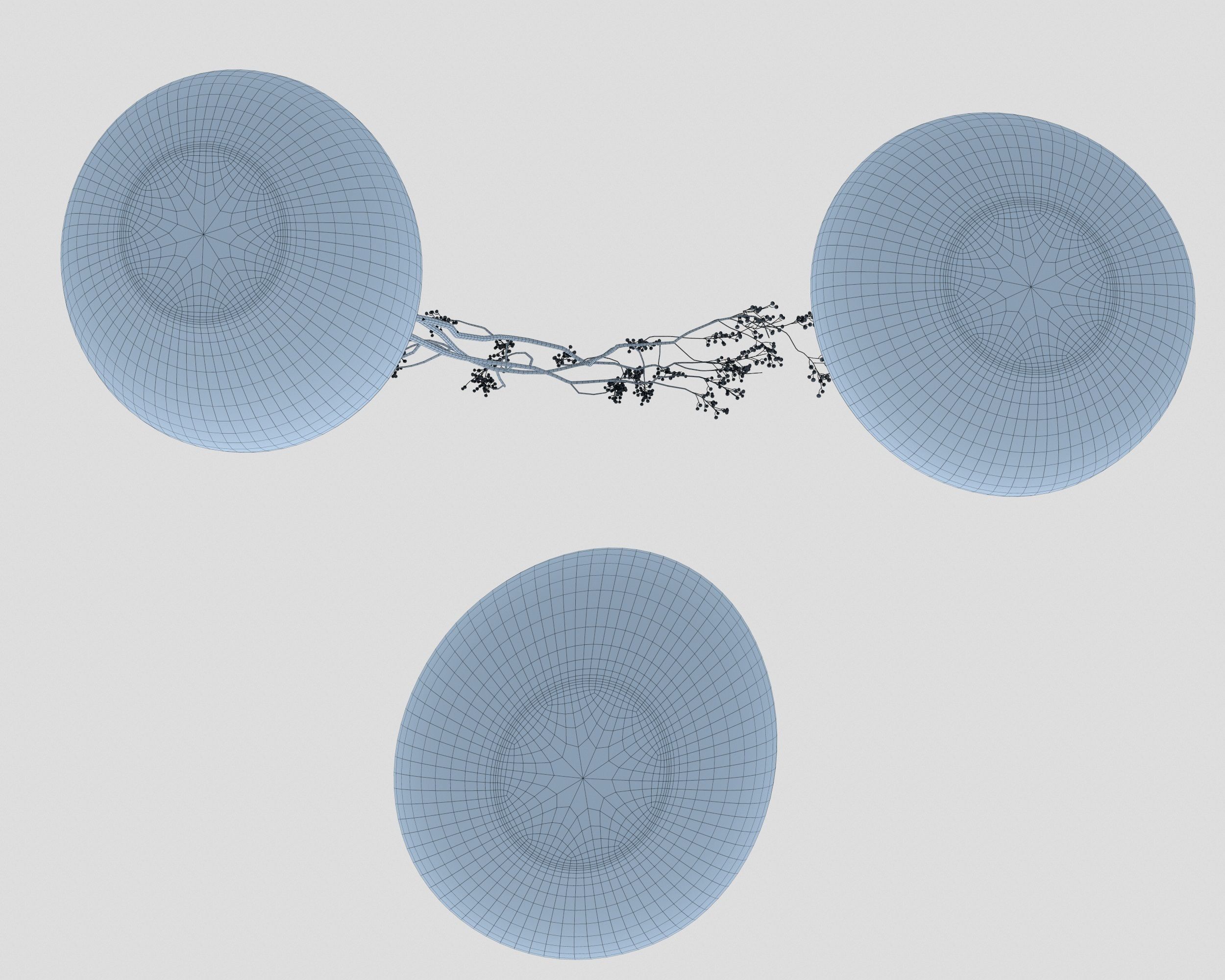 Minimalistic Ceramic  Vase Set  3D model_11