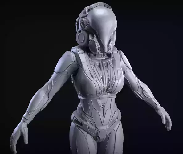  Sci-Fi Armor 8 Sculpt 3D model