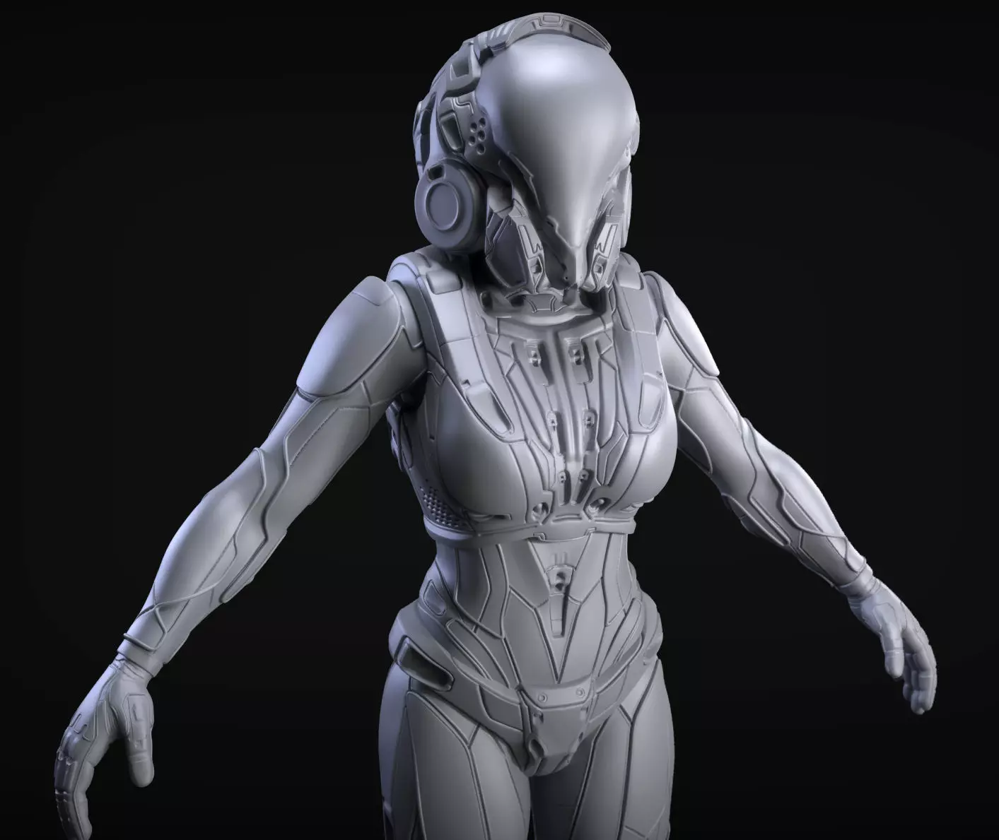  Sci-Fi Armor 8 Sculpt 3D model_0