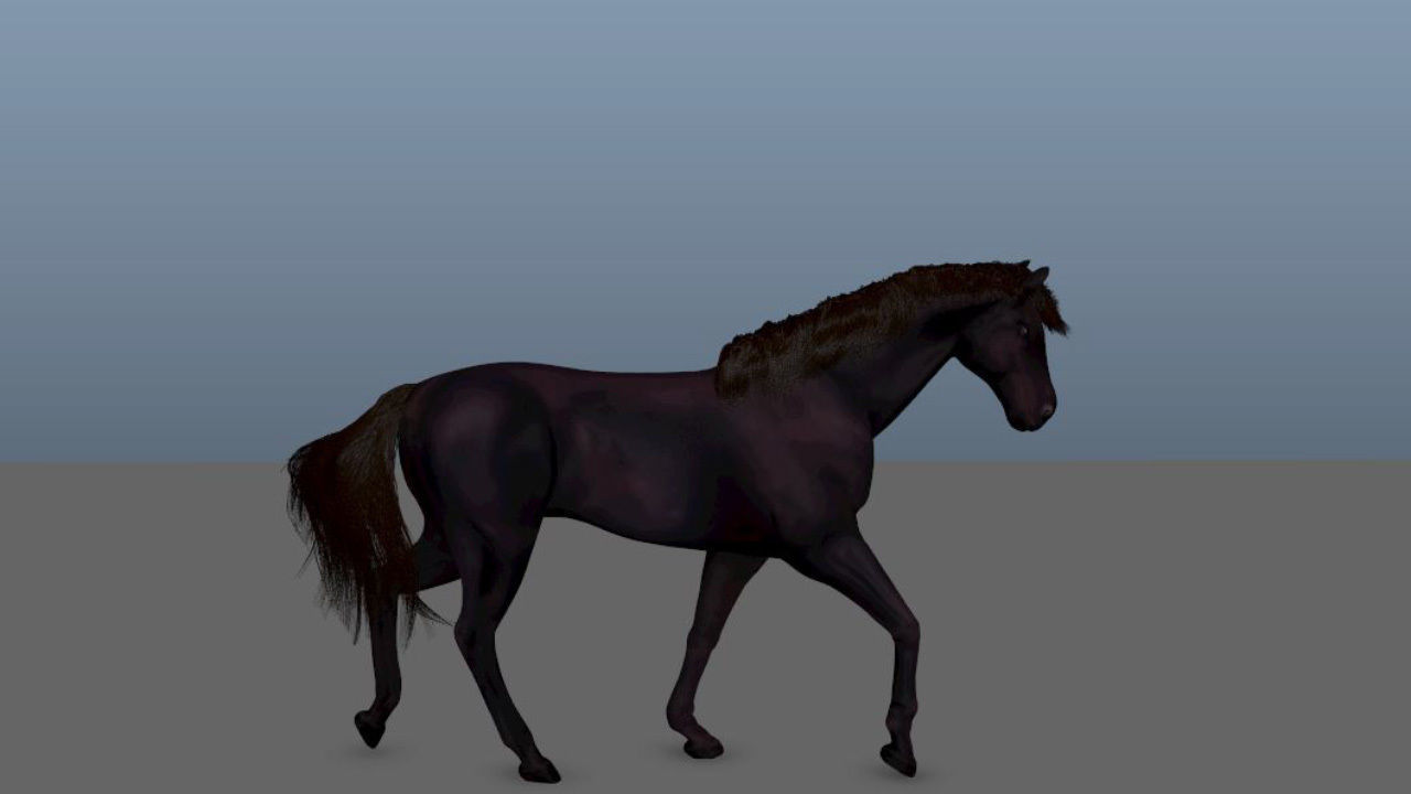 Animated Horse 3D model_6
