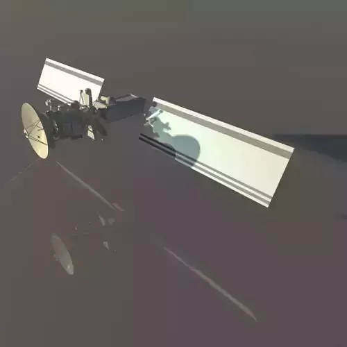 Low poly model of Satellite 3D model