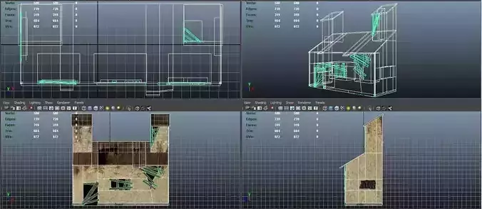 Low poly model of MMO House 5