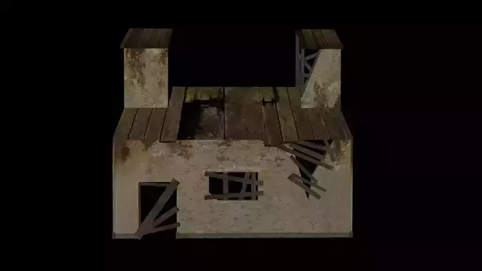 Low poly model of MMO House 5