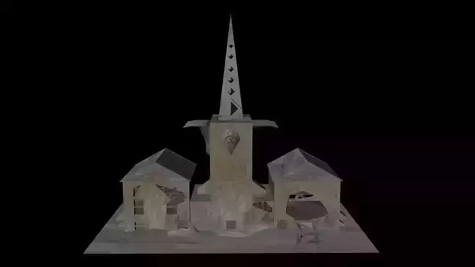 Low poly model of MMO House 6